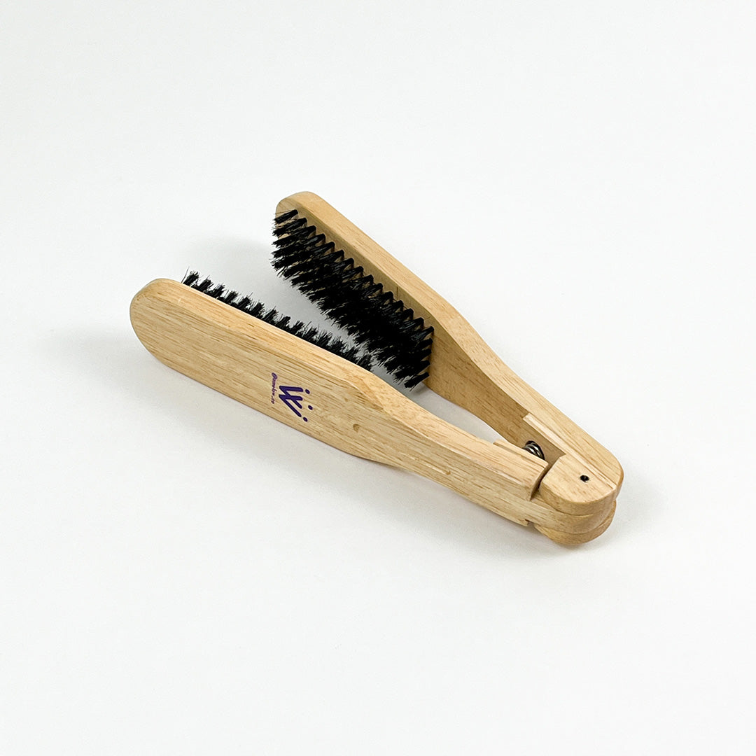 Pinza Plancha Para El Cabello En Madera